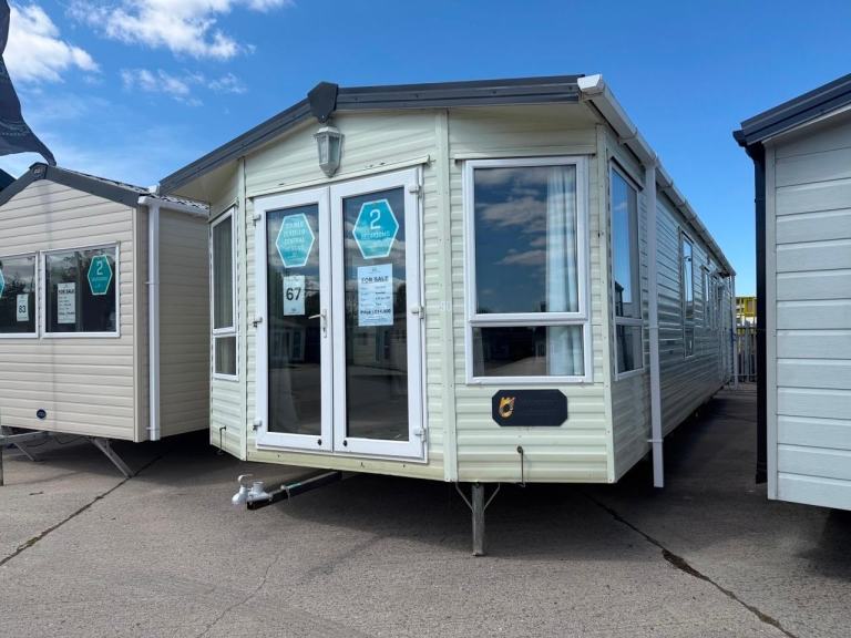 2 Bed Static Caravan - Offsite - French Doors, DG, CH, New Carpet - Self Build