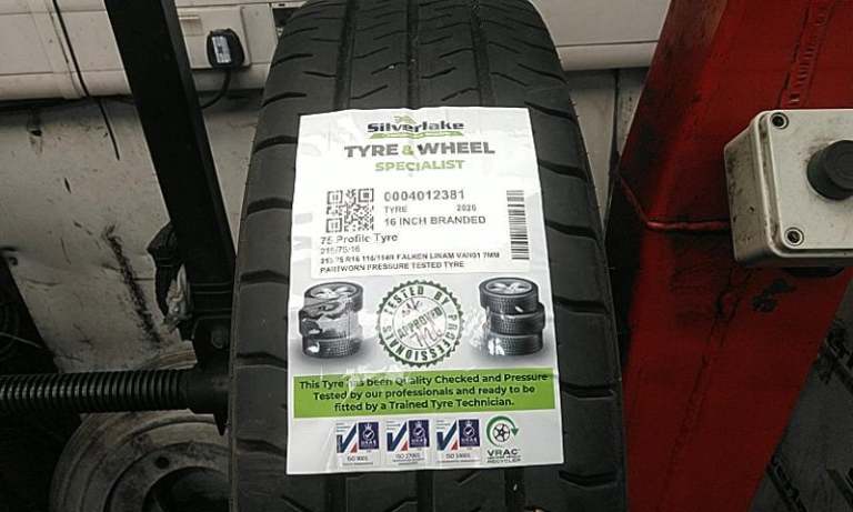 215 75 R16 116/114r Falken Linam Van01 7mm Partworn Pressure Tested Tyre