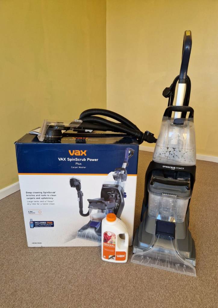 VAX SpinScrub Power Plus Carpet Cleaner – Nearly New – £65