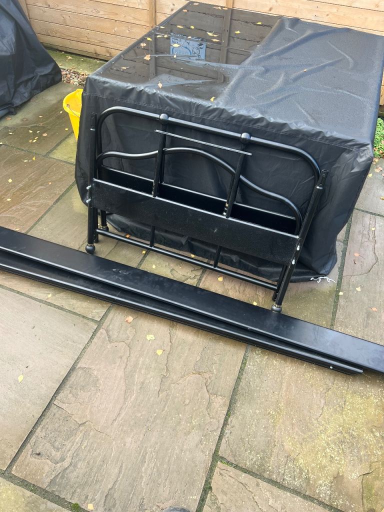 IKEA sagstua single bed frame and IKEA Hafslo mattress