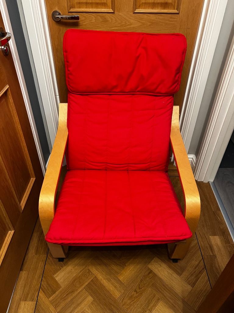 Ikea Poäng Chair – Red