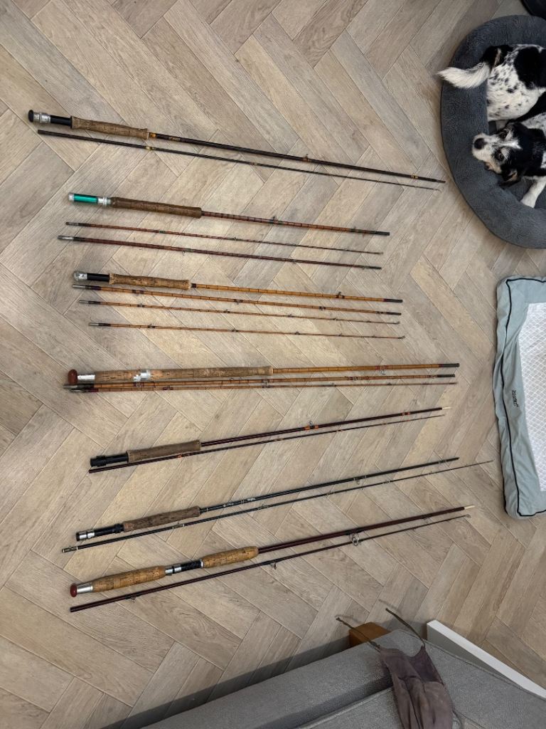 Vintage Hardy Fishing Rod – Four-Piece, Brown Cane