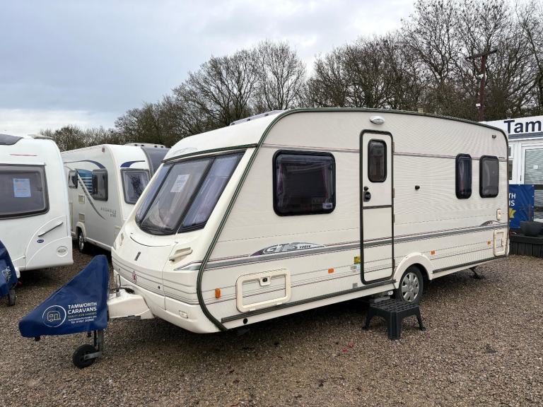 ABBEY GTS VOGUE 415 -FIXED BED CARAVAN WITH CORNER WASHROOM & MOTORMOVER