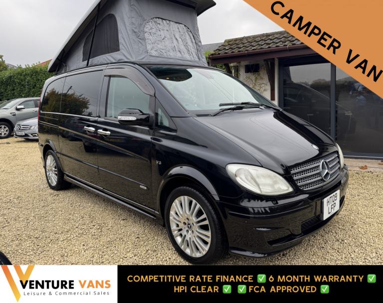 MERCEDES-BENZ V CLASS V350 3.5l V6 Auto Pop Top Camper Van Auto Petrol Vito