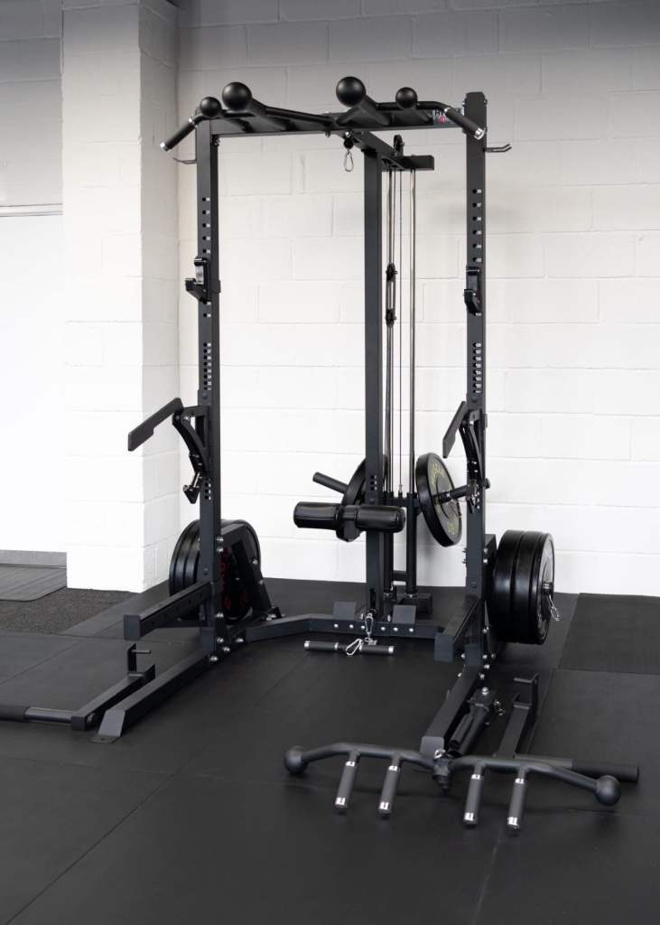 Musclesquad phase 2 quarter rack with jammer arms