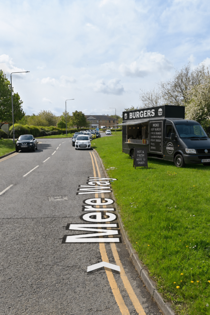 STREET TRADER - BURGER VAN / COFFEE / FOOD STALL SPOT / LAND TO RENT - West Bridgford / Ruddington