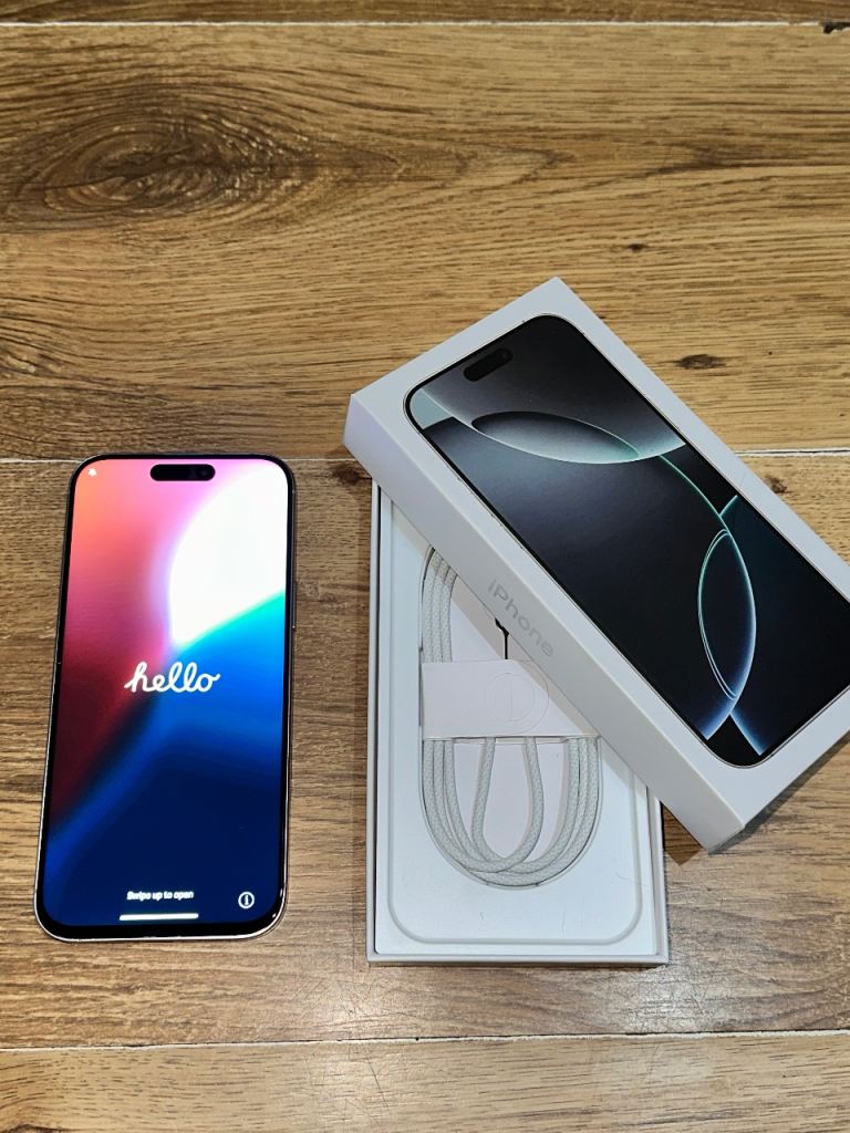 image for Unlocked iPhone 16 Pro Max - White Titanium 