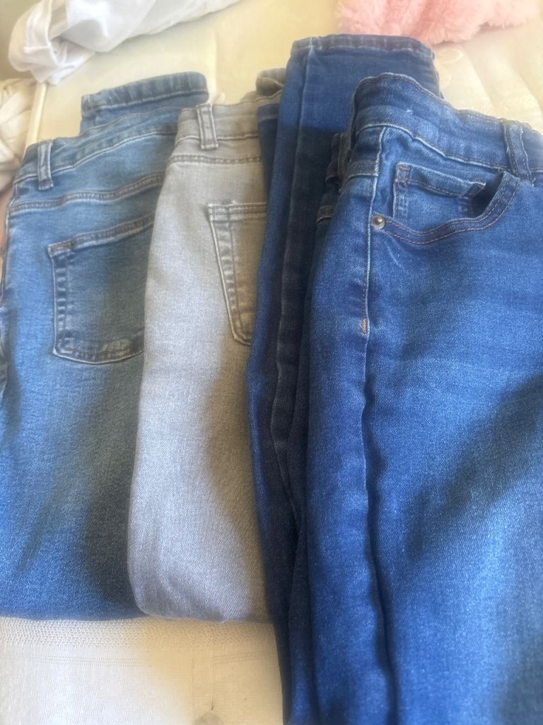 3 pairs boys jeans 9-10 years 