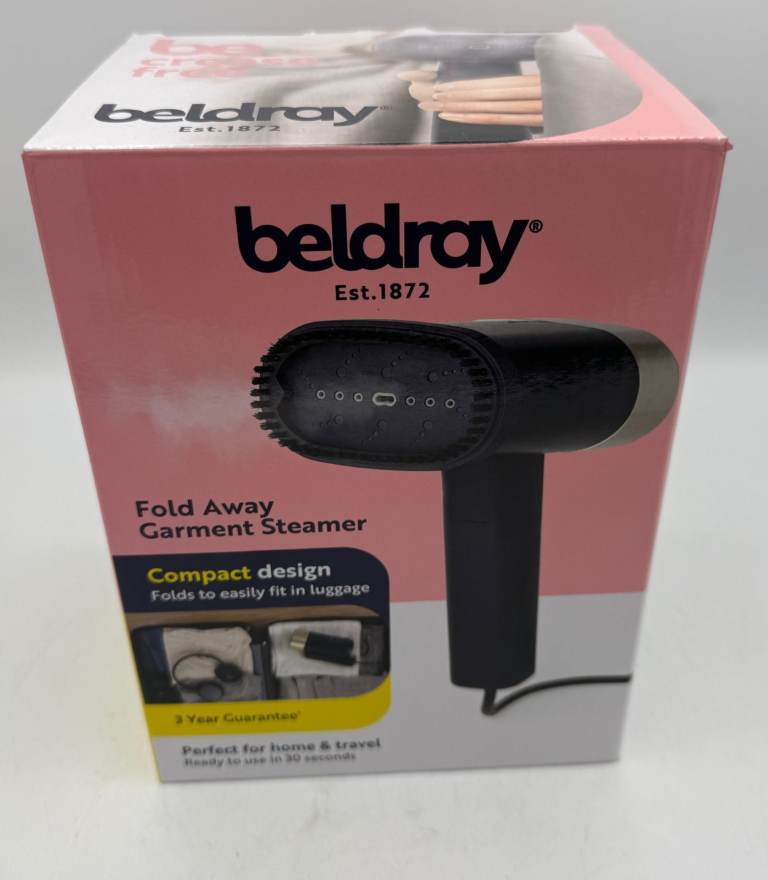  Beldray BEL01608 Titanium Handheld Foldable Garment Steamer BNIB