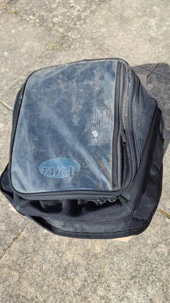 Takai Fabric Magnetic Motorcycle Tank Bag with map window