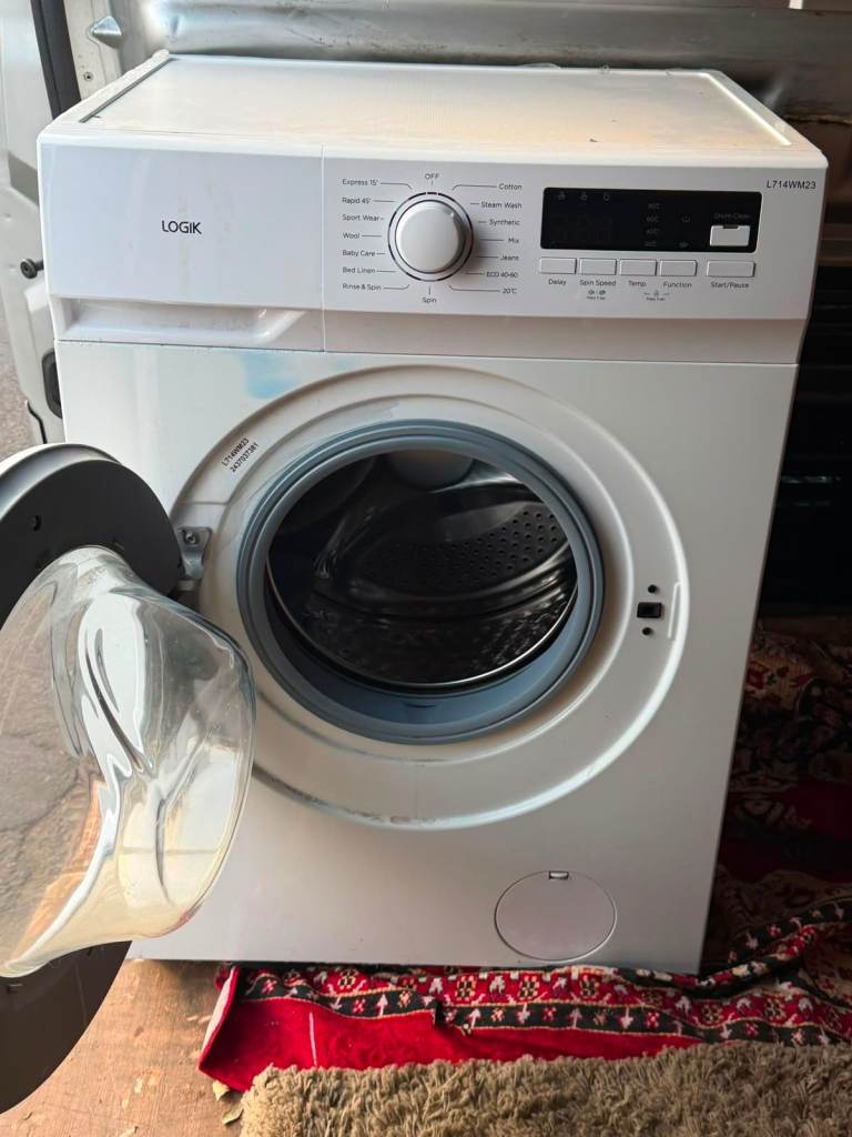 Logic LTT610WM23 Washing Machine for £120 – White, Good Condition