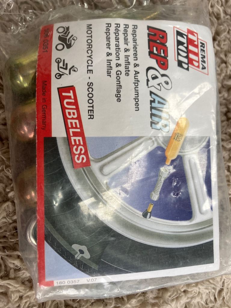Motorbike tyre repair kit £10