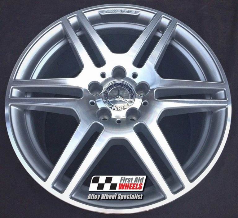 MERCEDES E CLASS S212 W212 1X 18'' GENUINE AMG SILVER DIAMOND CUT REFURBED REAR ALLOY WHEEL S288DCR