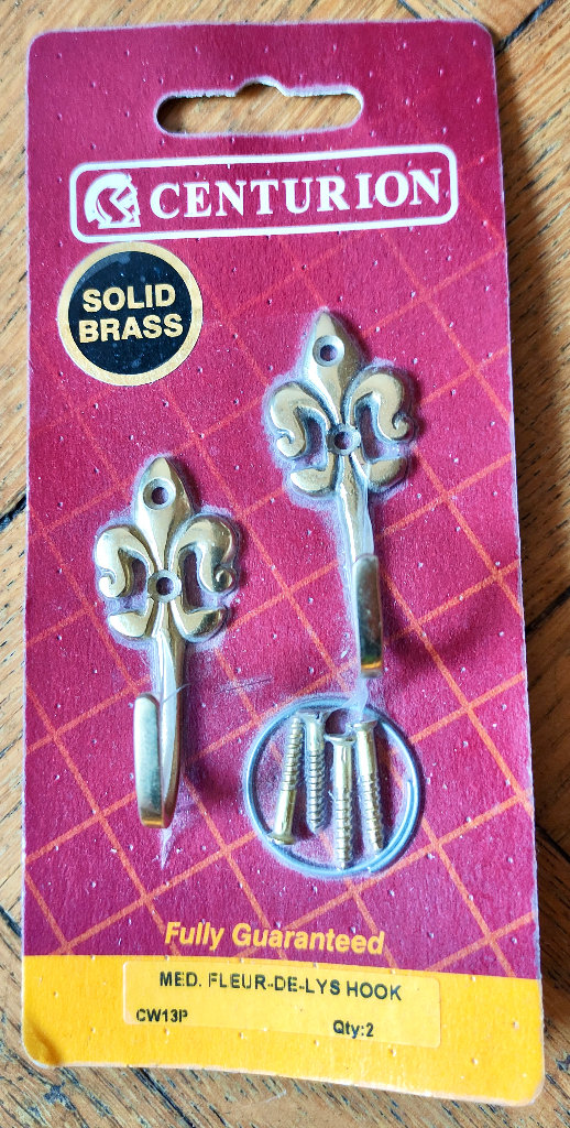 Brass Curtain Tie Back Hooks 