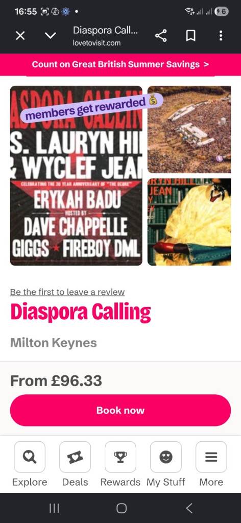 Diaspora Calling Music Event Ticket 2 available 