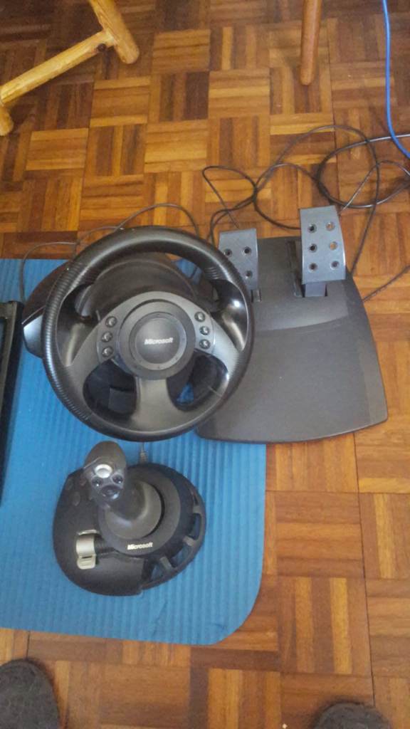 Microsoft Sidewinder Wheel & pedals, and Precision 2 Joystick