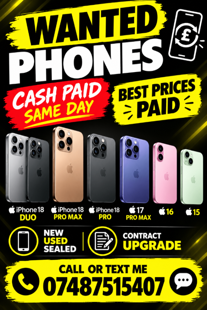 WANTED APPLE IPHONE 18 DUO PRO MAX 256gb 512gb 1tb 2tb NEW USED CONTRACT