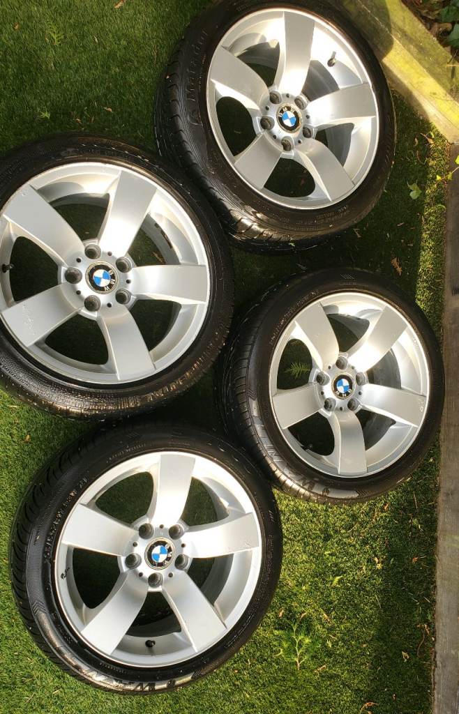 BMW ALLOYS, + GOOD TYRES. 5x120