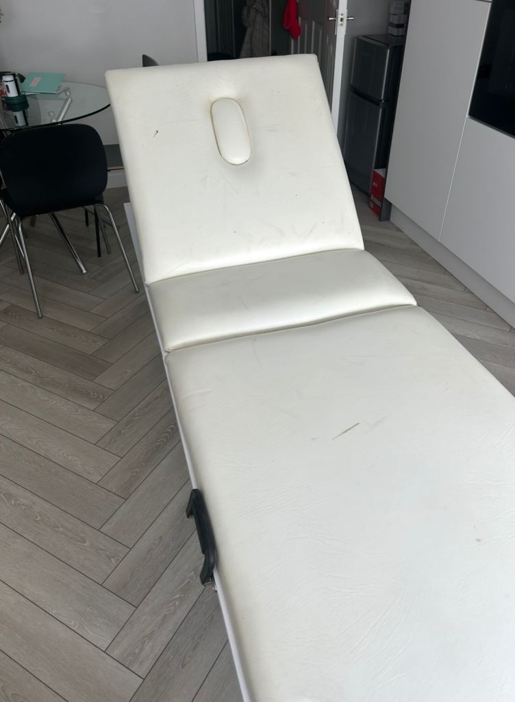  Professional Adjustable Spa Table Massage Bed White 