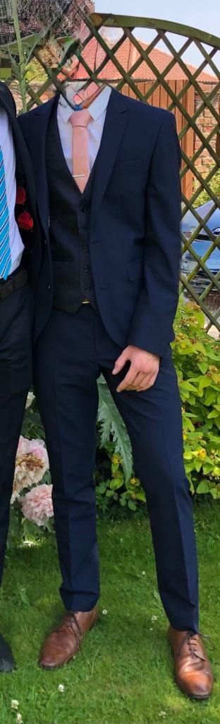 Next Men's Blue Suit (3 piece) ex-condition