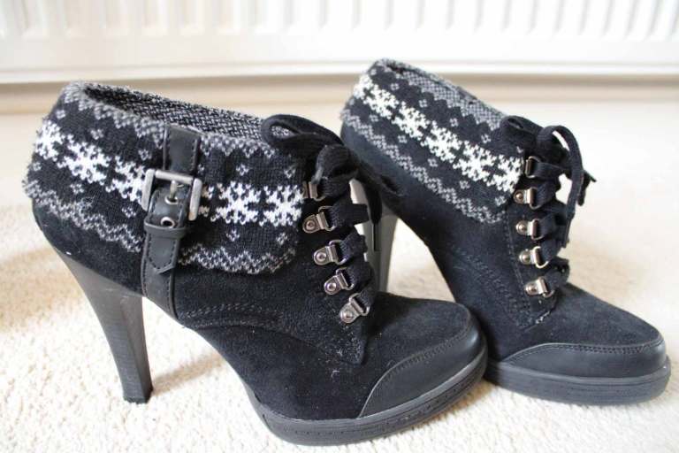 Black High Heeled  Boots