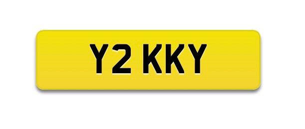 Private registration plate Y2KKY