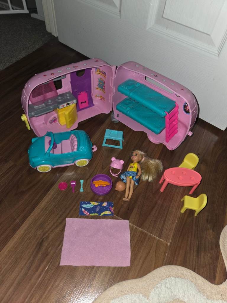 Barbie Doll and Playset with Camper Van and Accessories