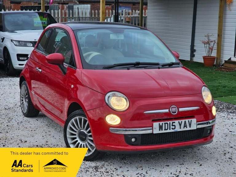 2015 Fiat 500 1.2 Lounge Euro 6 (s/s) 3dr HATCHBACK Petrol Manual