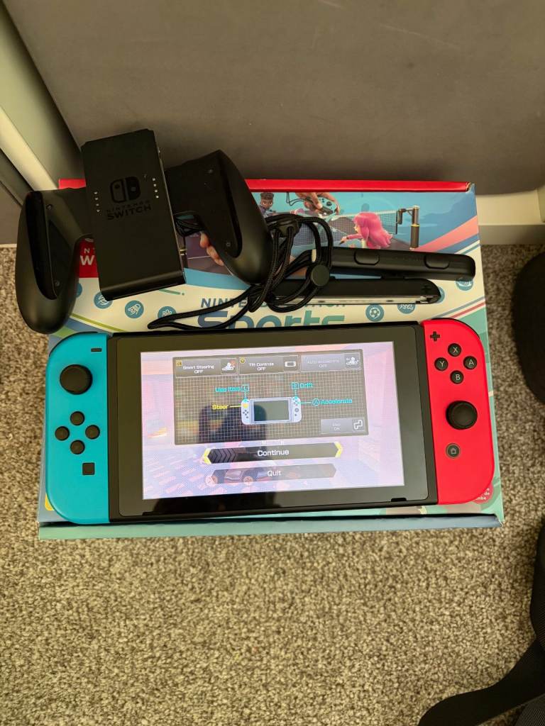 Nintendo Switch Console Neon Red/Blue - Boxed with accessories