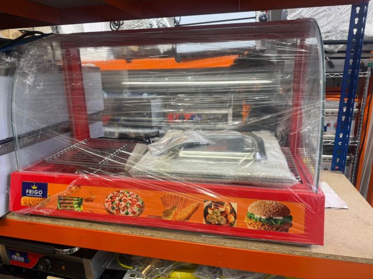 Commercial hot display show case for chicken hot food display cage shop restaurant 