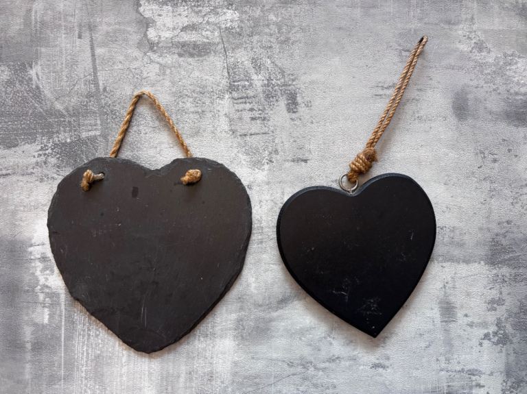 Heart Shaped Wall Hanging Shapes - Very Good Condition