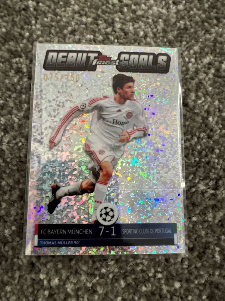 Topps Debut Goals Thomas Müller Football Card - 075/350