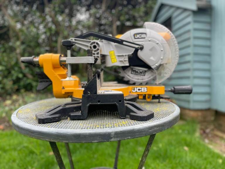 JCB 210mm 8" Electric Sliding Mitre Saw, Corded, 1500W, 230V