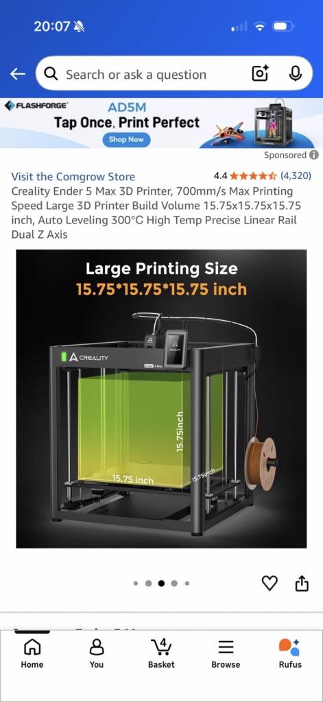 Creality Ender 5 S Max 3D Printer – Large Build Volume