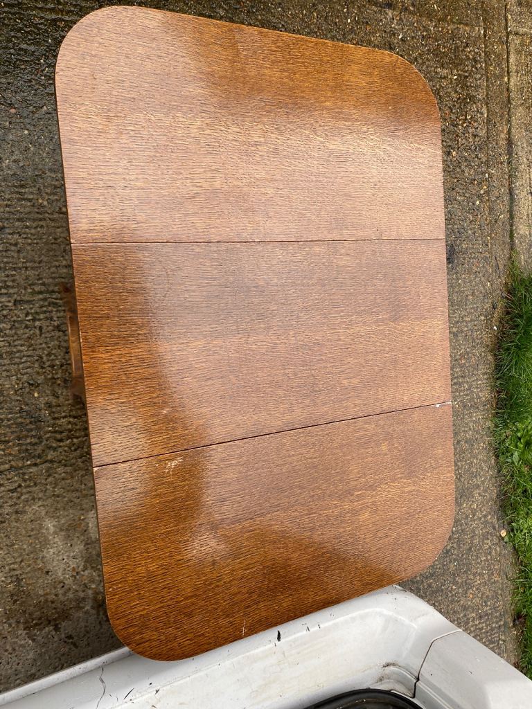 Vintage/Antique Small Oak Drop Leaf Table with Gate Legs