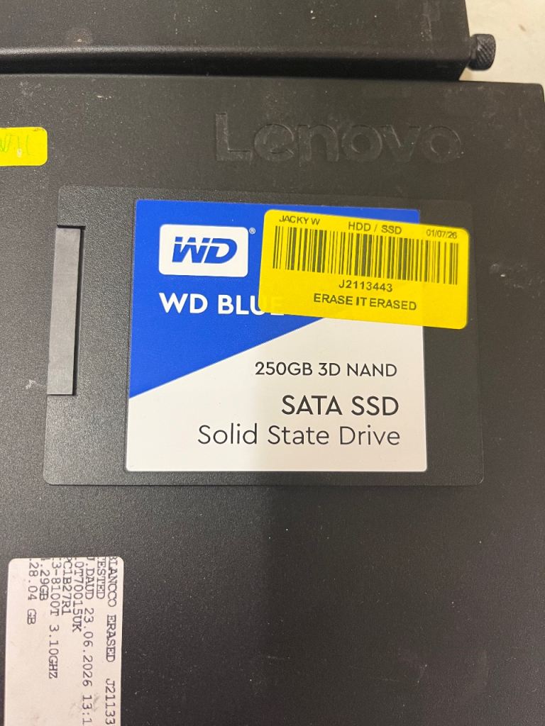 WD Blue 250GB 3D NAND SATA SSD - Good Condition