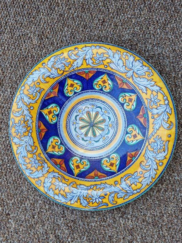 Large Decorative Ceramic Plate - As Good As New