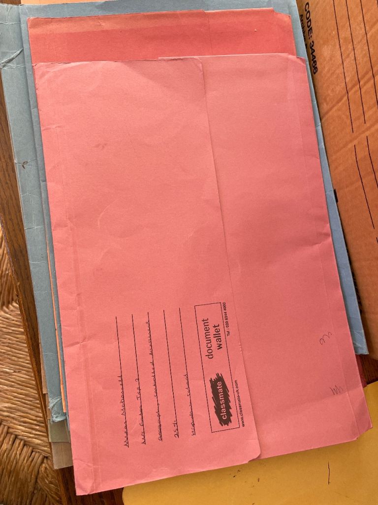 Ring binders, dividers, poly pockets and document wallets