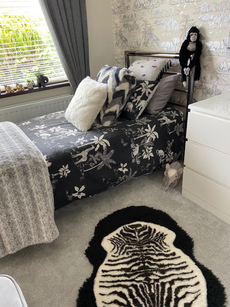 2 Sets Of Safari Themed Bed Linen (Double Size) - Additional Safari Soft Furnishing Pieces Available