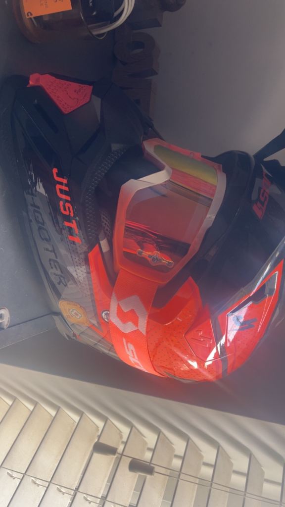 Just one motocross helmet 