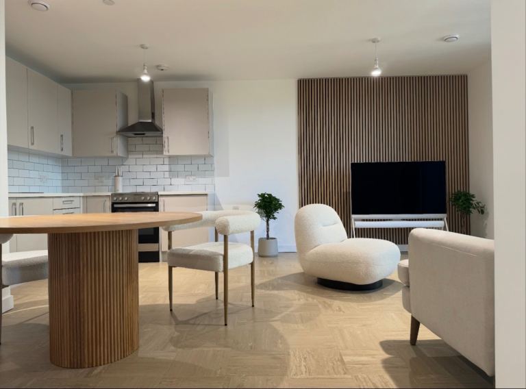 Boucle Swivel Accent Chair from Next