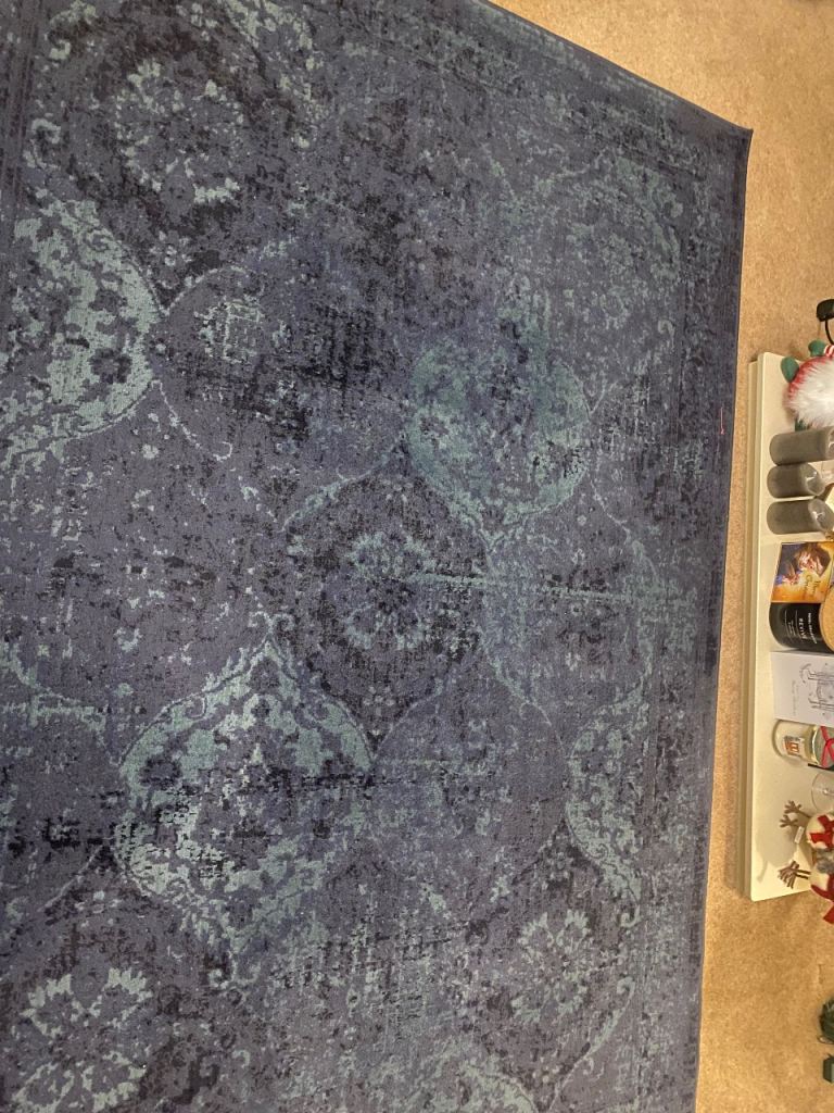 image for Ikea blue rug 