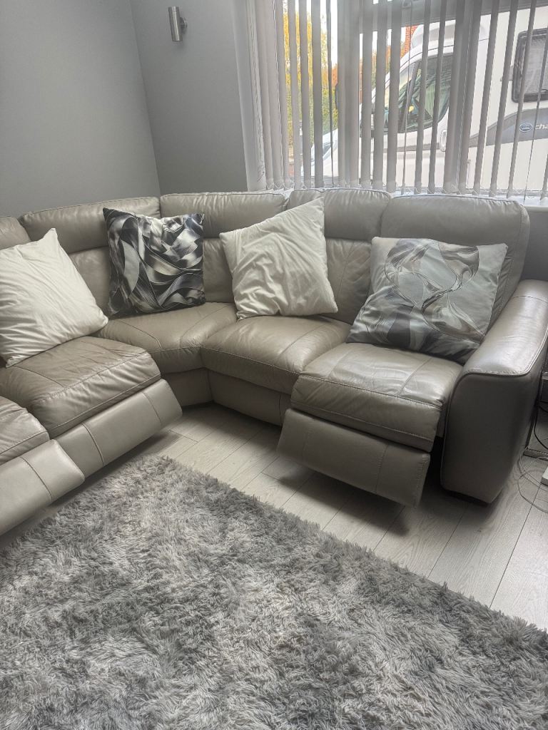 corner leather recliner sofa
