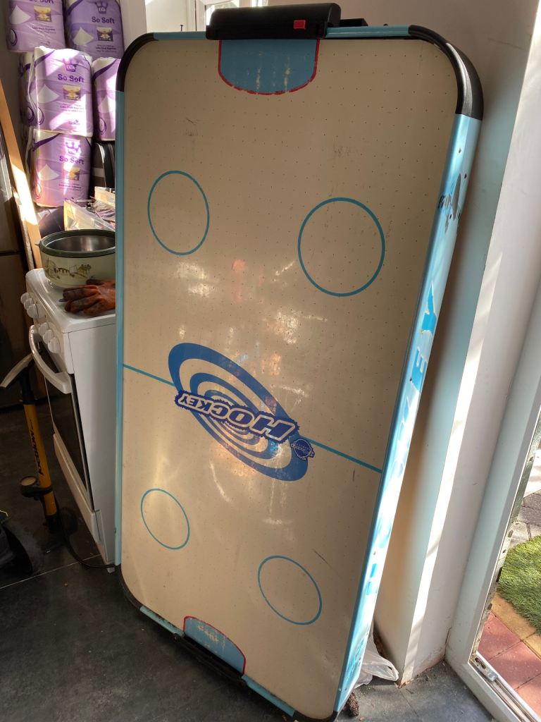 Large Air Hockey table with pucks & paddles 