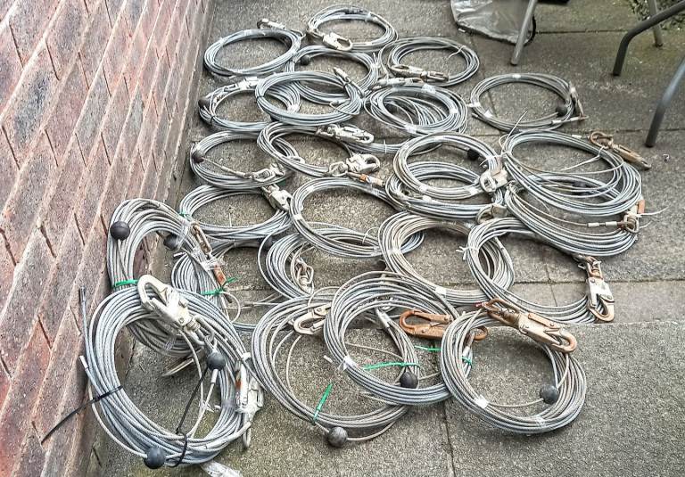 30 X 45ft Long Metal Ropes