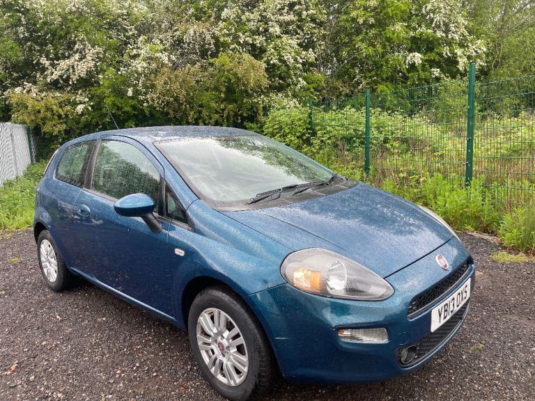 FIAT PUNTO 1.2 EASY 13 REG BLUE 3 DOOR MOT AUGUST 20TH 2026 SERVICE HISTORY TAX £170 YEAR 50+MPG 