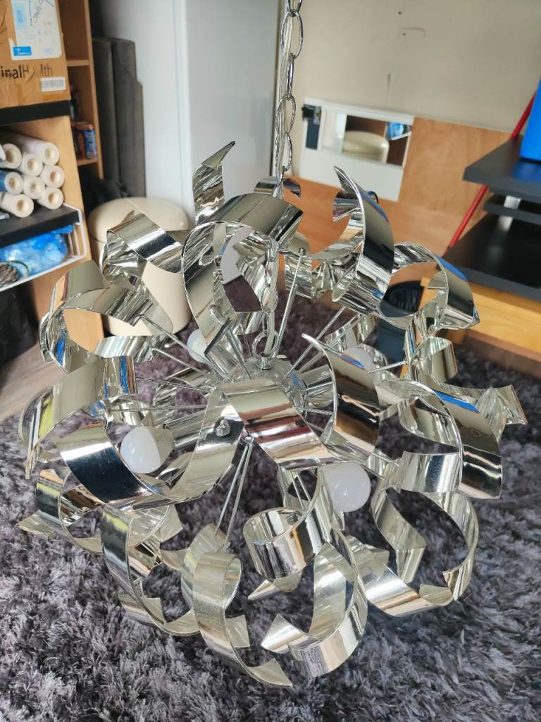 White Triple Dressing Table Mirror – Good Condition