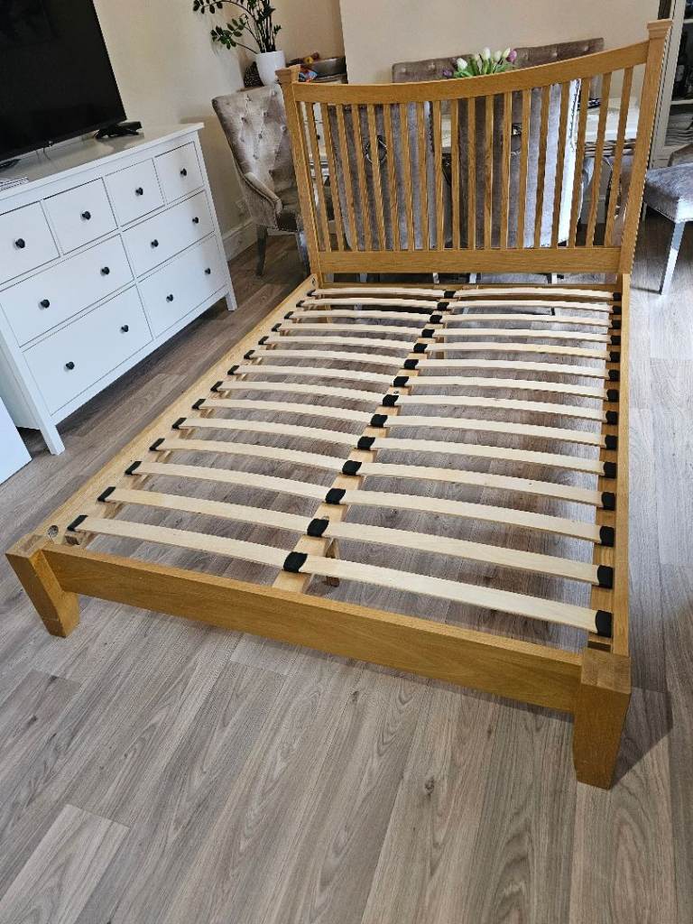 Oak Heavy Double Bed