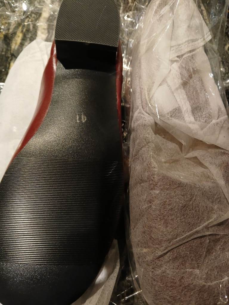 NEW Leather shoes,  2 pairs.  Red or brown