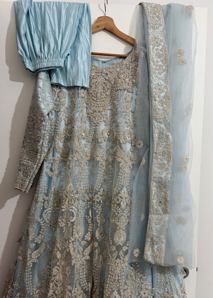Light blue Pakistani dress 